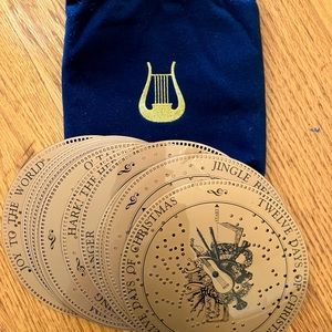 Music Box Player Discs Christmas Music lot of 23